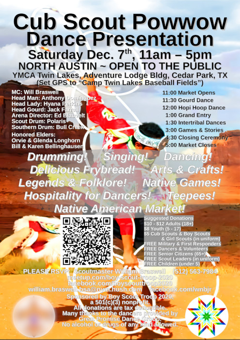 Cadet Corps Alliance Kids Powwow 2024 flier