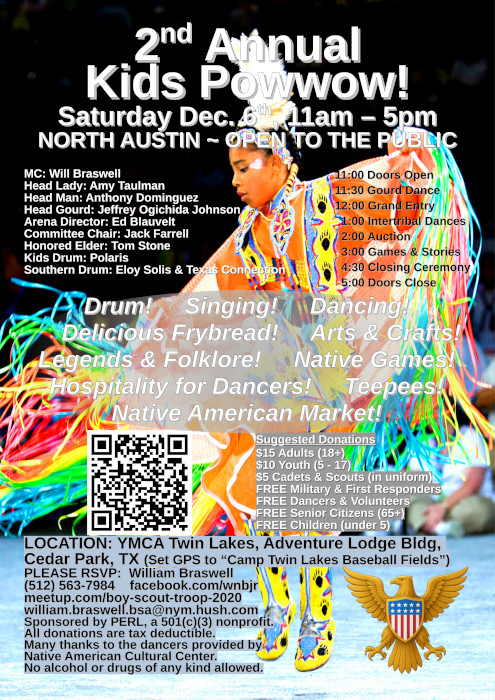 Cadet Corps Alliance Kids Powwow 2025 flier